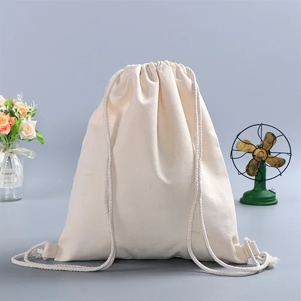 Durable Cotton Drawstring Tote Bags