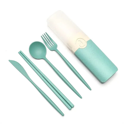 Portable Wheat Straw Cutlery Set