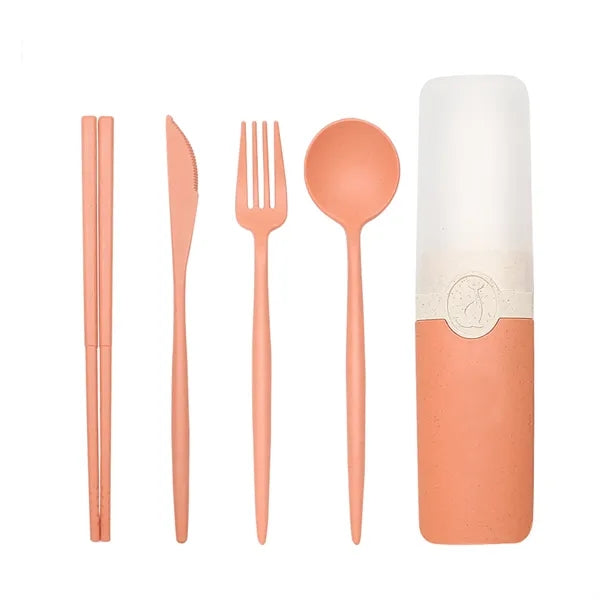 Portable Wheat Straw Cutlery Set