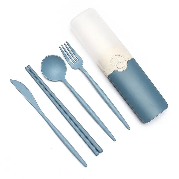 Portable Wheat Straw Cutlery Set