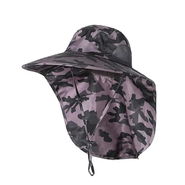 Uv Protection Bucket Hat With Neck Flap