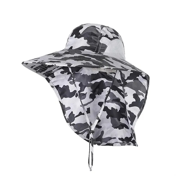 Uv Protection Bucket Hat With Neck Flap