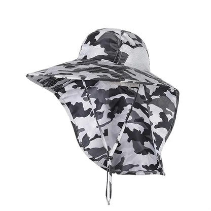 Uv Protection Bucket Hat With Neck Flap