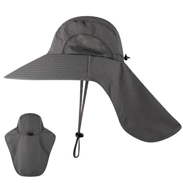 Uv Protection Bucket Hat With Neck Flap