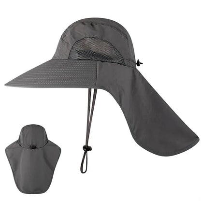 Uv Protection Bucket Hat With Neck Flap
