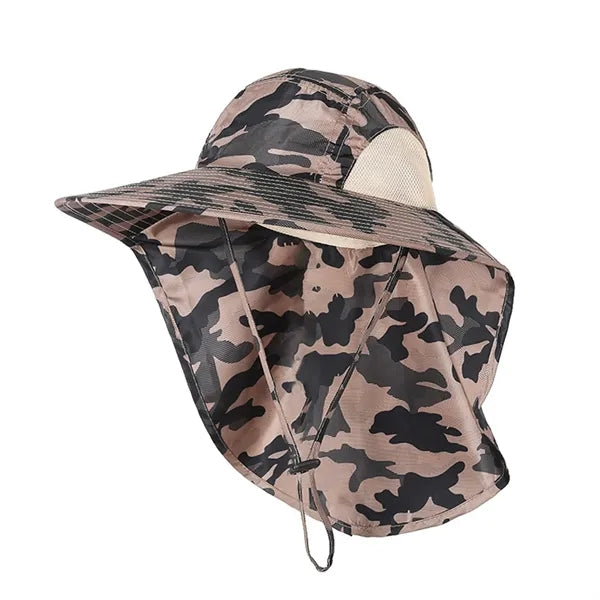 Uv Protection Bucket Hat With Neck Flap