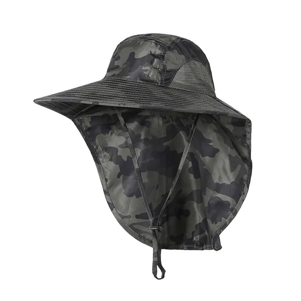 Uv Protection Bucket Hat With Neck Flap