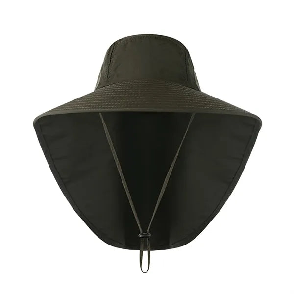 Uv Protection Bucket Hat With Neck Flap