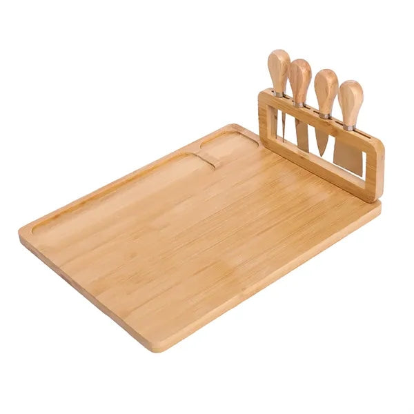Magnetic Bamboo Cheese Board Set