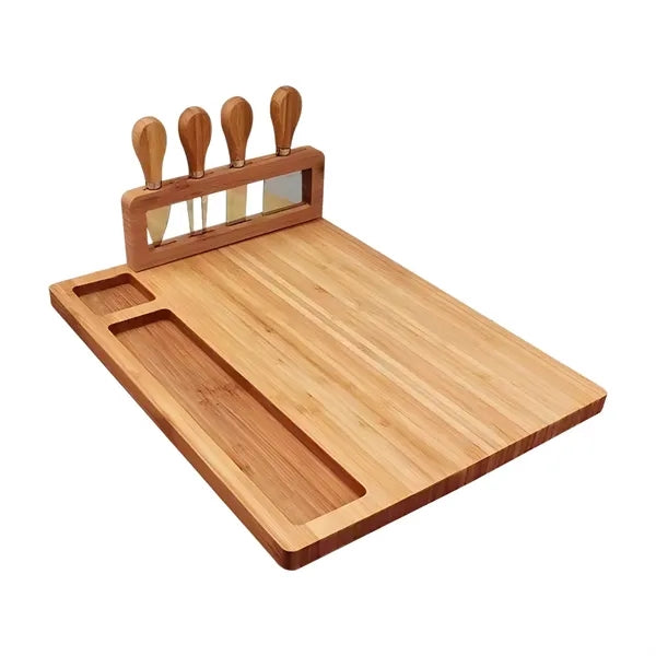 Magnetic Bamboo Cheese Board Set