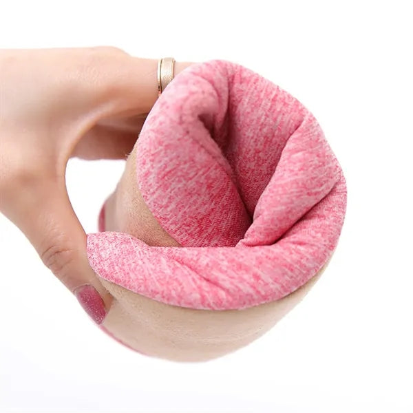 Cotton slippers with memory foam and soft sole