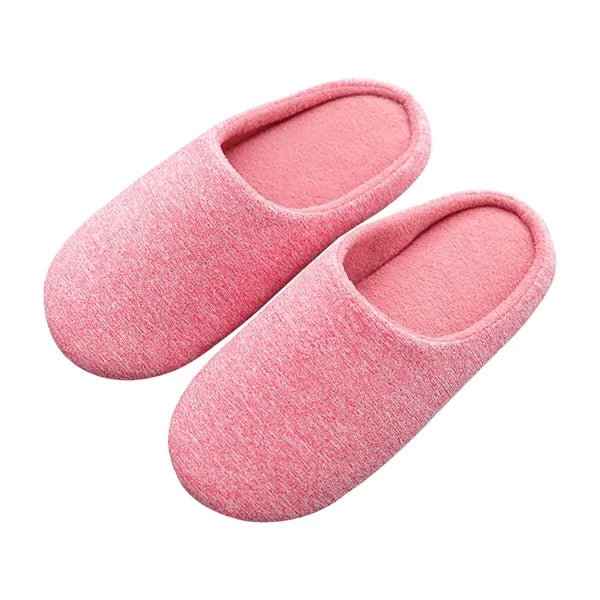 Cotton slippers with memory foam and soft sole