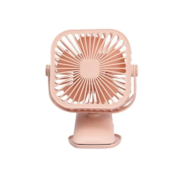 Rechargeable USB Desk Clip Fan w/ LED Light