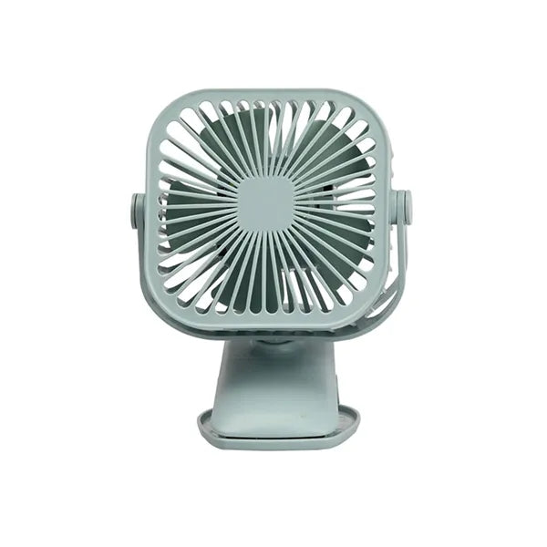 Rechargeable USB Desk Clip Fan w/ LED Light