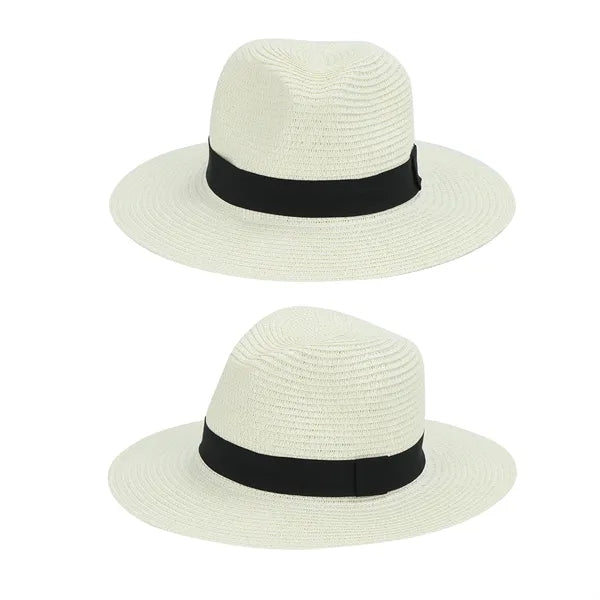 Wide Brim Straw Panama Hat For Women