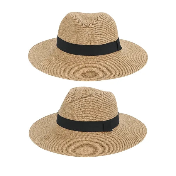 Wide Brim Straw Panama Hat For Women