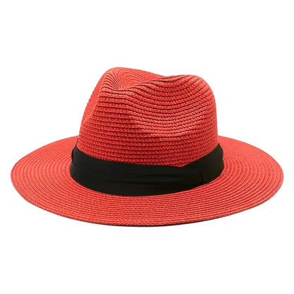 Wide Brim Straw Panama Hat For Women