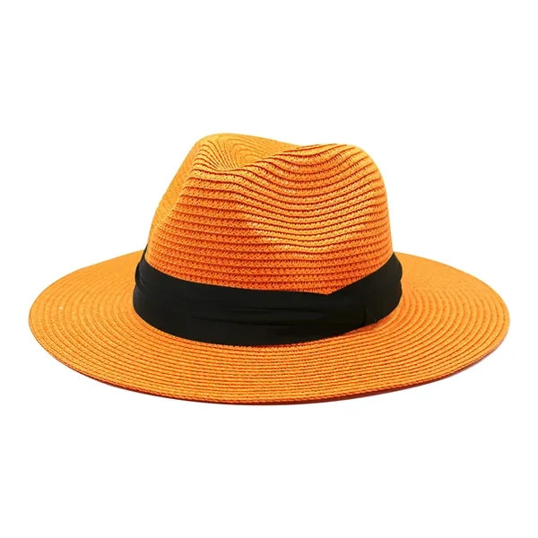 Wide Brim Straw Panama Hat For Women