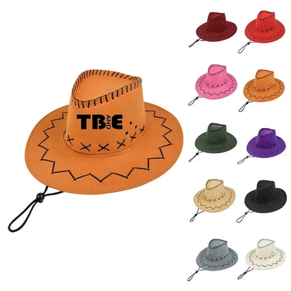 Wide Brim Suede Cowboy Hats