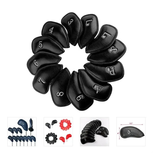 Golf Iron Head Covers Set Headcover 12pcs