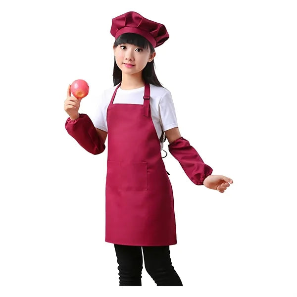 Kids Apron and Chef Hat Set