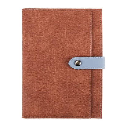 Hardcover Notebook With Pen Loop And Pockets