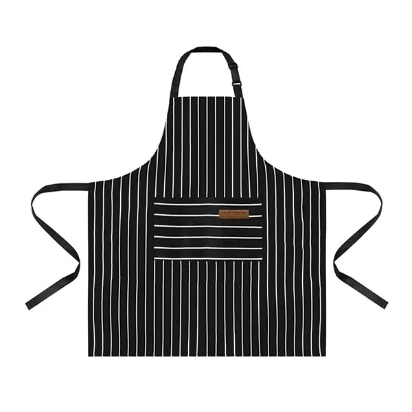 Striped Apron with Two Pockets
