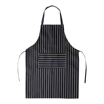 Striped Apron with Two Pockets