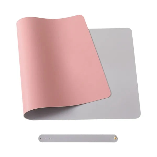 Office Large Leather Computer Desk Pad With Strap