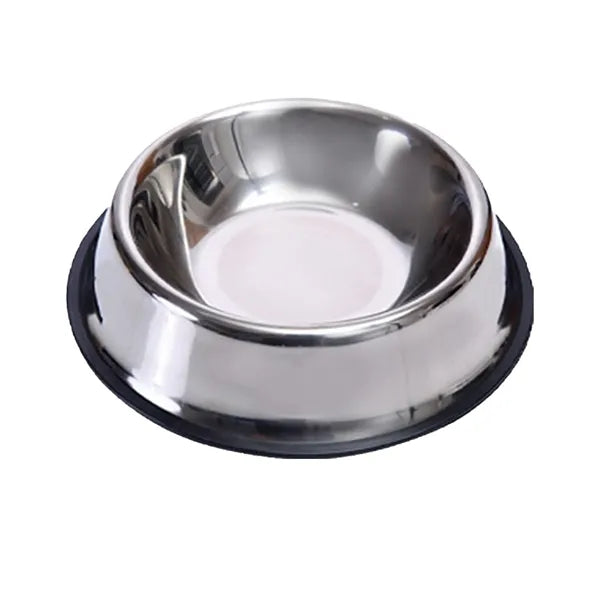 Stainless Steel Dog Bowls With Rubber Base