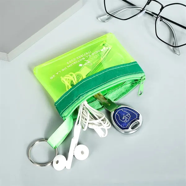 Mini Zippered PVC Pouch