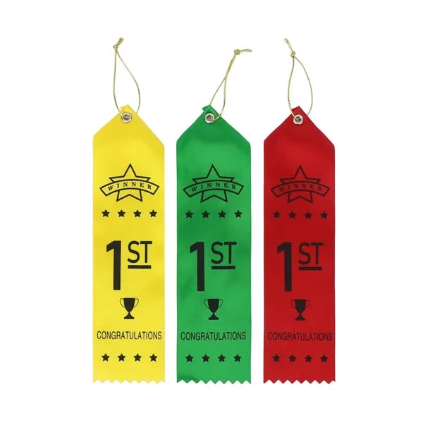 2"x6" Sublimated Polyester Award Ribbons