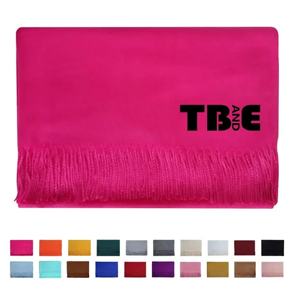 Solid Color Winter Pashmina Scarf