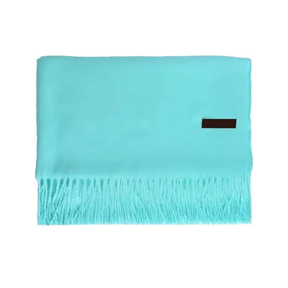 Solid Color Winter Pashmina Scarf