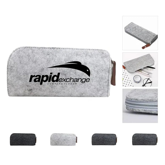 Felt Zippered Stationery Pouch
