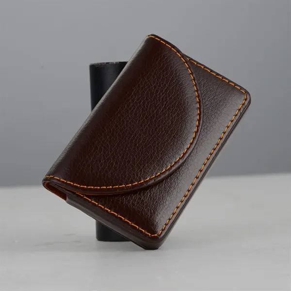 Custom LOGO PU Leather Credit Card ID  Holder