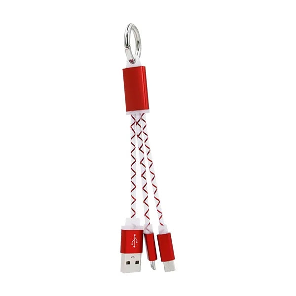 2 in 1 Keychain USB Cable for Android Phones