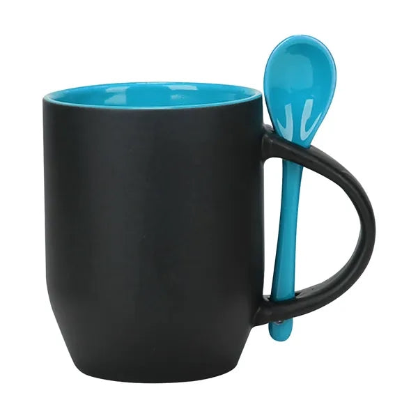 Color Changing Sublimation Ceramic Mug with Spoon