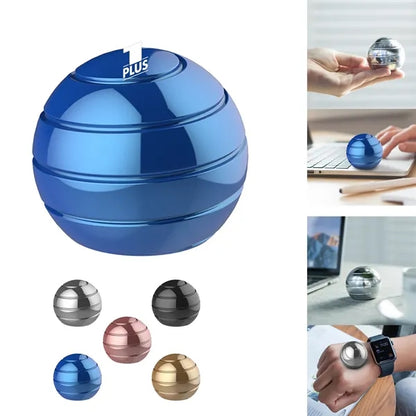 Aluminum Optical Illusion Fidget Spinner Ball