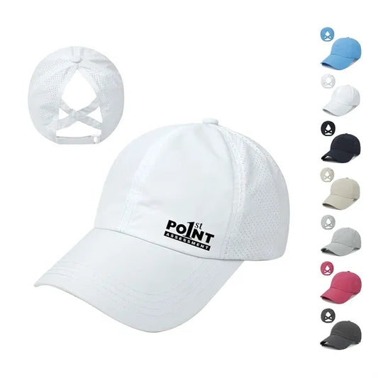 Womens Criss Cross Ponytail Baseball Cap