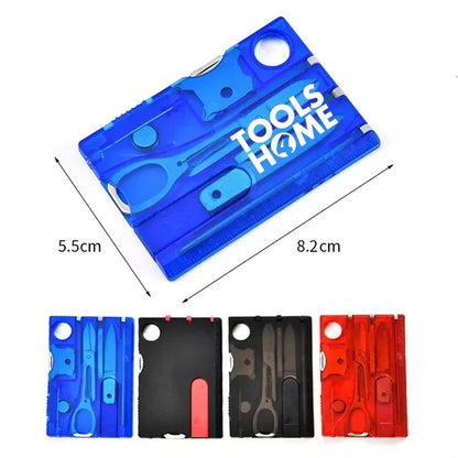 12 in  Pocket Multifunctional Survival Card Tools