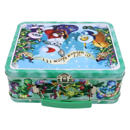 7.7"x6"  Retro Metal Lunch Box with Handle