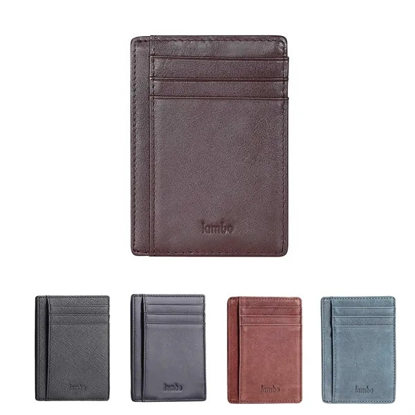 Antimagnetic Ultrathin Retro PU Card Holder Wallet