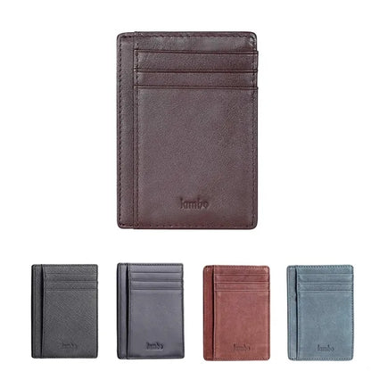 Antimagnetic Ultrathin Retro PU Card Holder Wallet