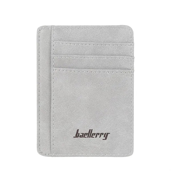 Antimagnetic Ultrathin Retro PU Card Holder Wallet
