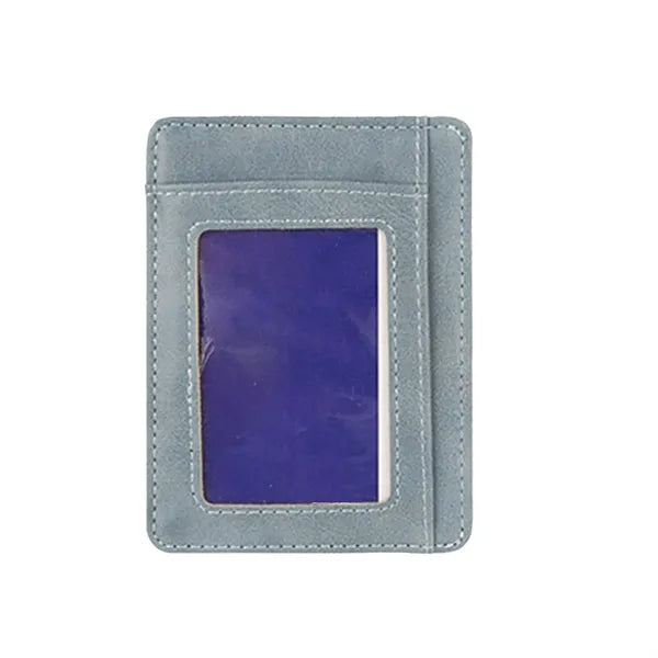 Antimagnetic Ultrathin Retro PU Card Holder Wallet