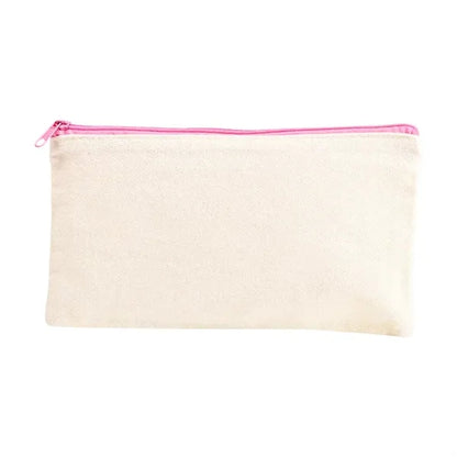 Multi purpose Canvas Bag Zipper Cosmetic Pouch