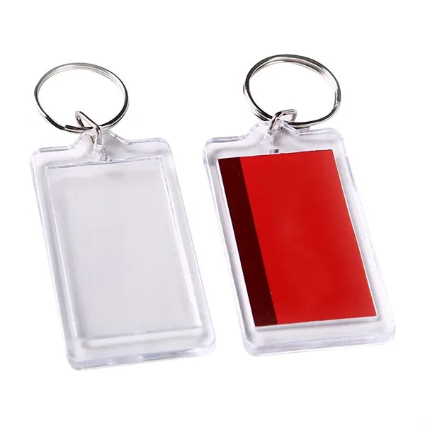 Rectangle Acrylic Photo Insert Keytag