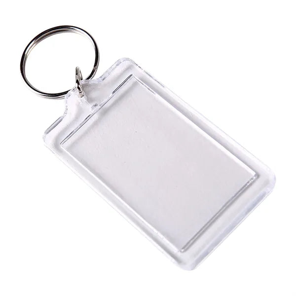 Rectangle Acrylic Photo Insert Keytag