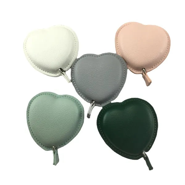 Mini Heart Shaped Leather Tape Measure
